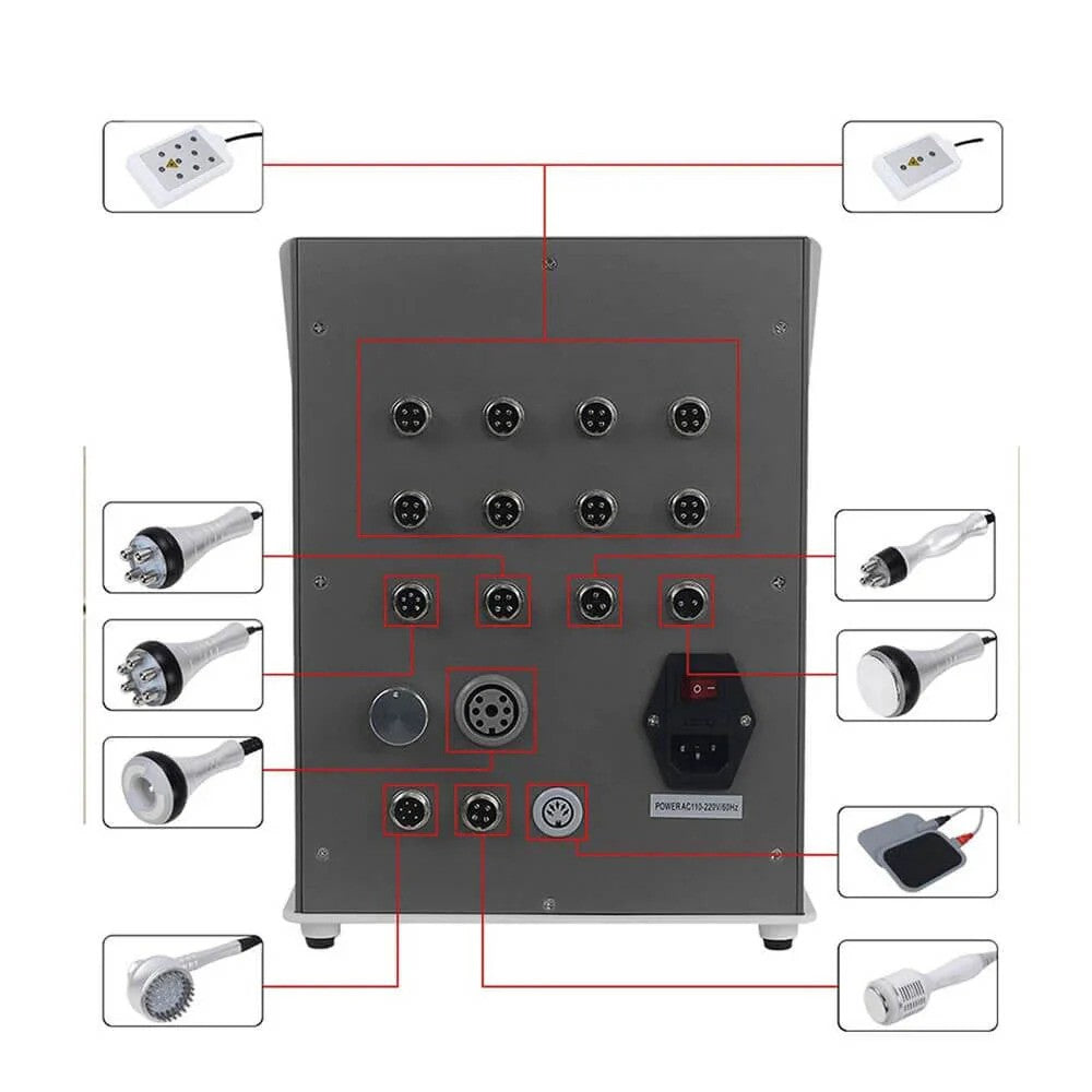 9 IN 1 Cavitation Slimming Machine Vacuum Lipo laser RF EMS