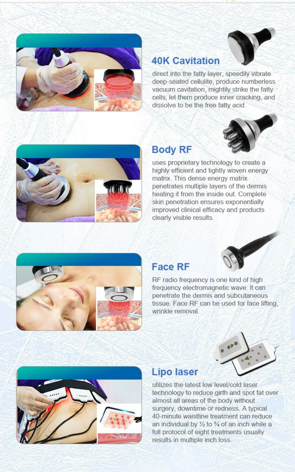 Multi Fat Freeze Cryotherapy Machine Cavitation Lipo Laser For Body Sculpture