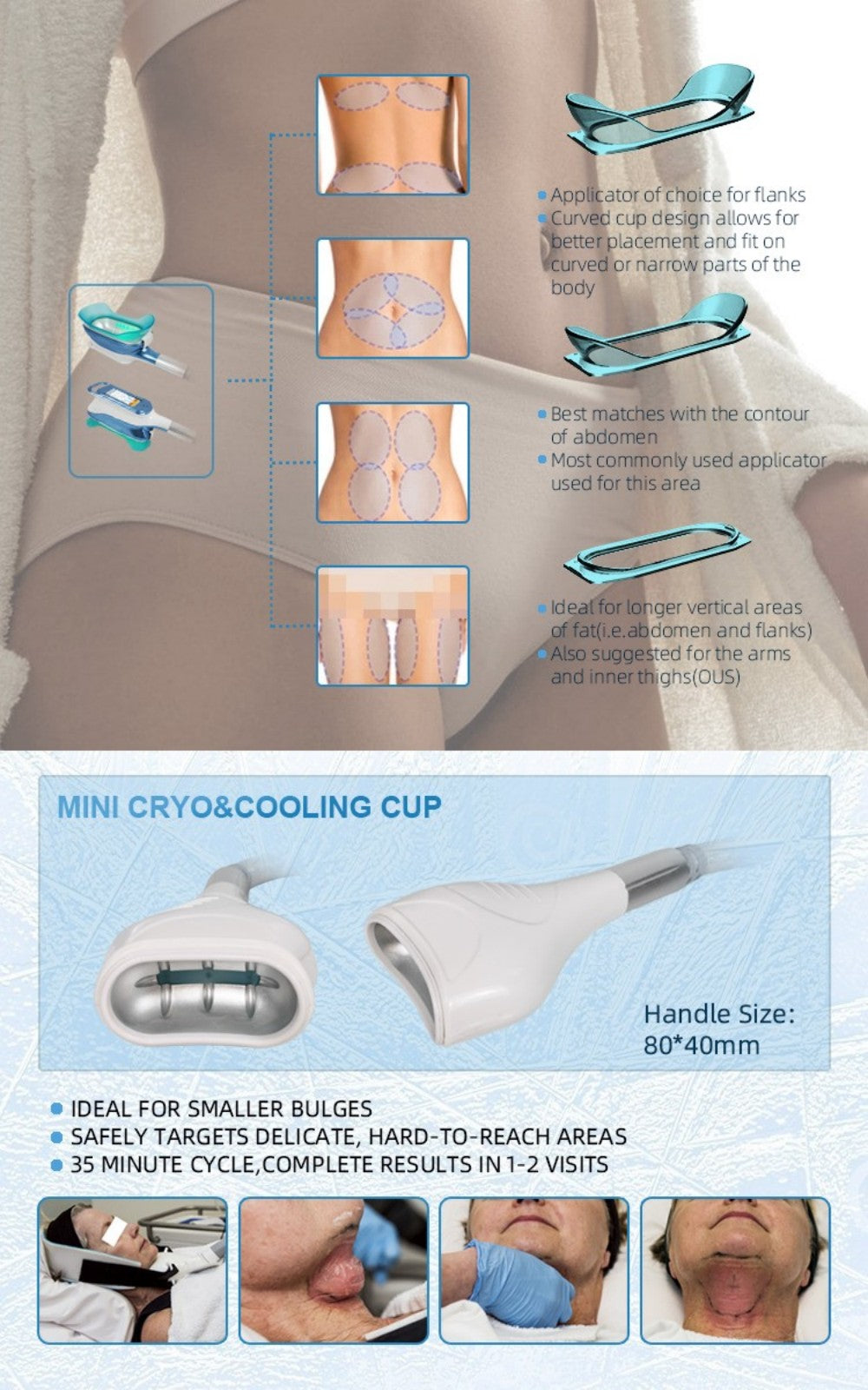 3 Handlepiece Fat Freeze Machine for Cryotherapy Body Weight loss Double Chine Remove